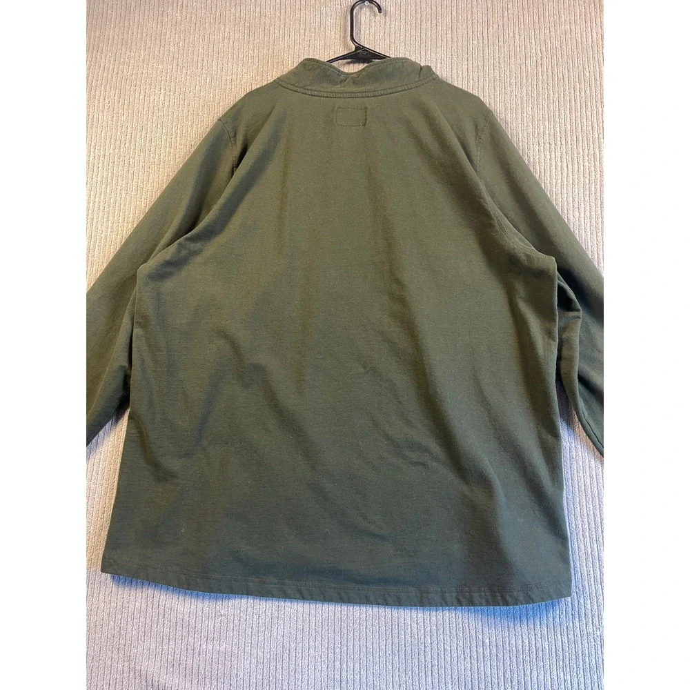 Browning Sweatshirt Fits Mens XXL 2XL Olive Green Quarter Zip Pullover XXXL 3TG